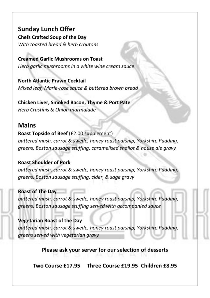 Royal Oak Lunch Menu Feb 21 Page 1